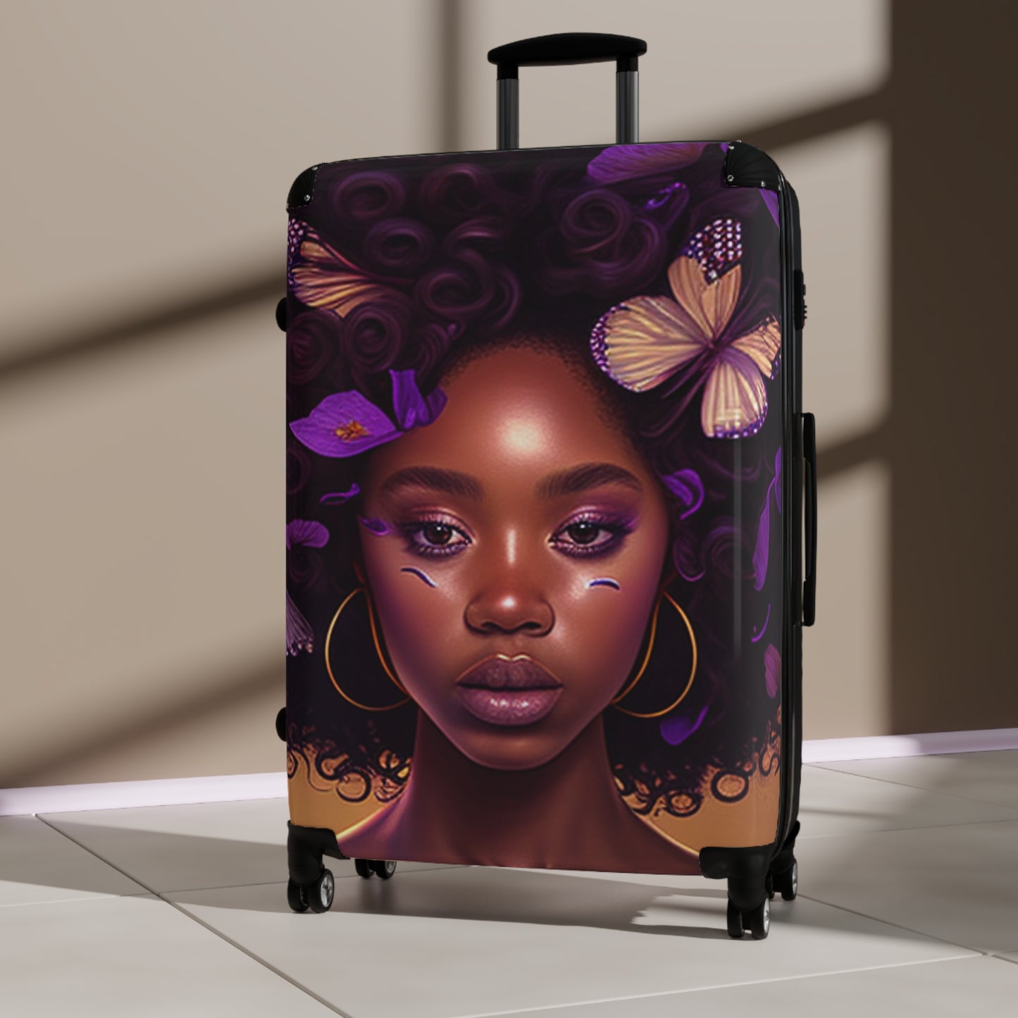 Butterfly Art Travel Suitcase - Stylish Luggage for Wanderlust Adventurers