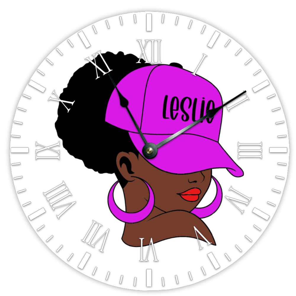 Custom 15" Round Wooden Wall Clock