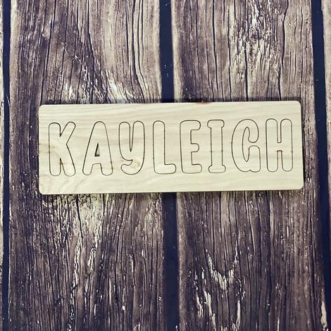 DIY Unfinished Custom Name Puzzle