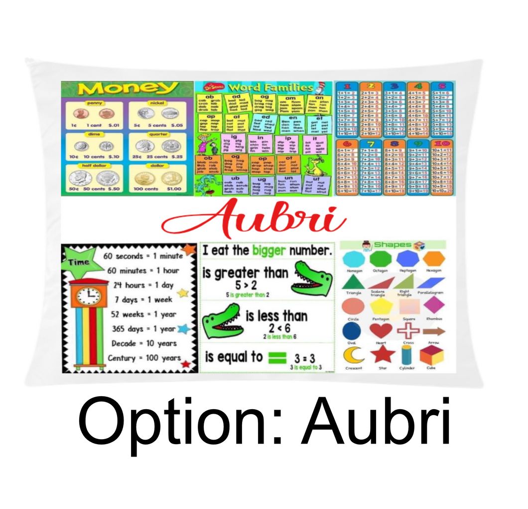 Child's Learning Pillow