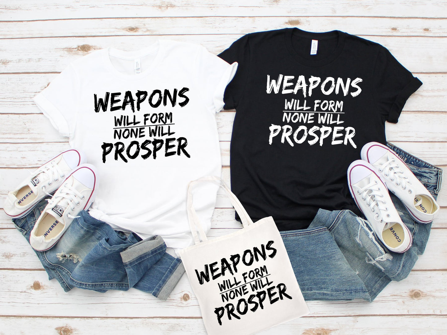 Weapons Will Form, None Will Prosper Graphic Tee